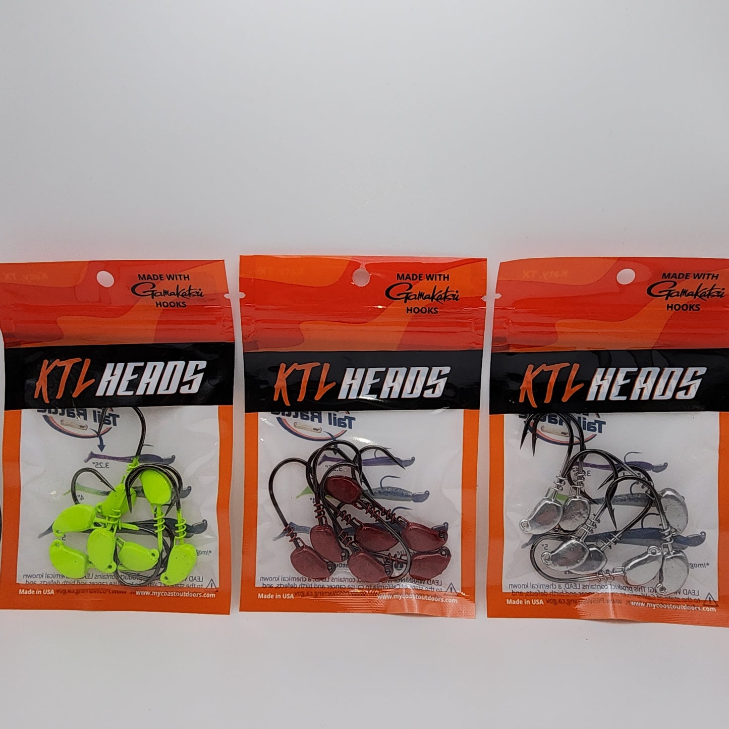 KTL 7 Pieces Jighead Per Pack, Gamakatsu hooks