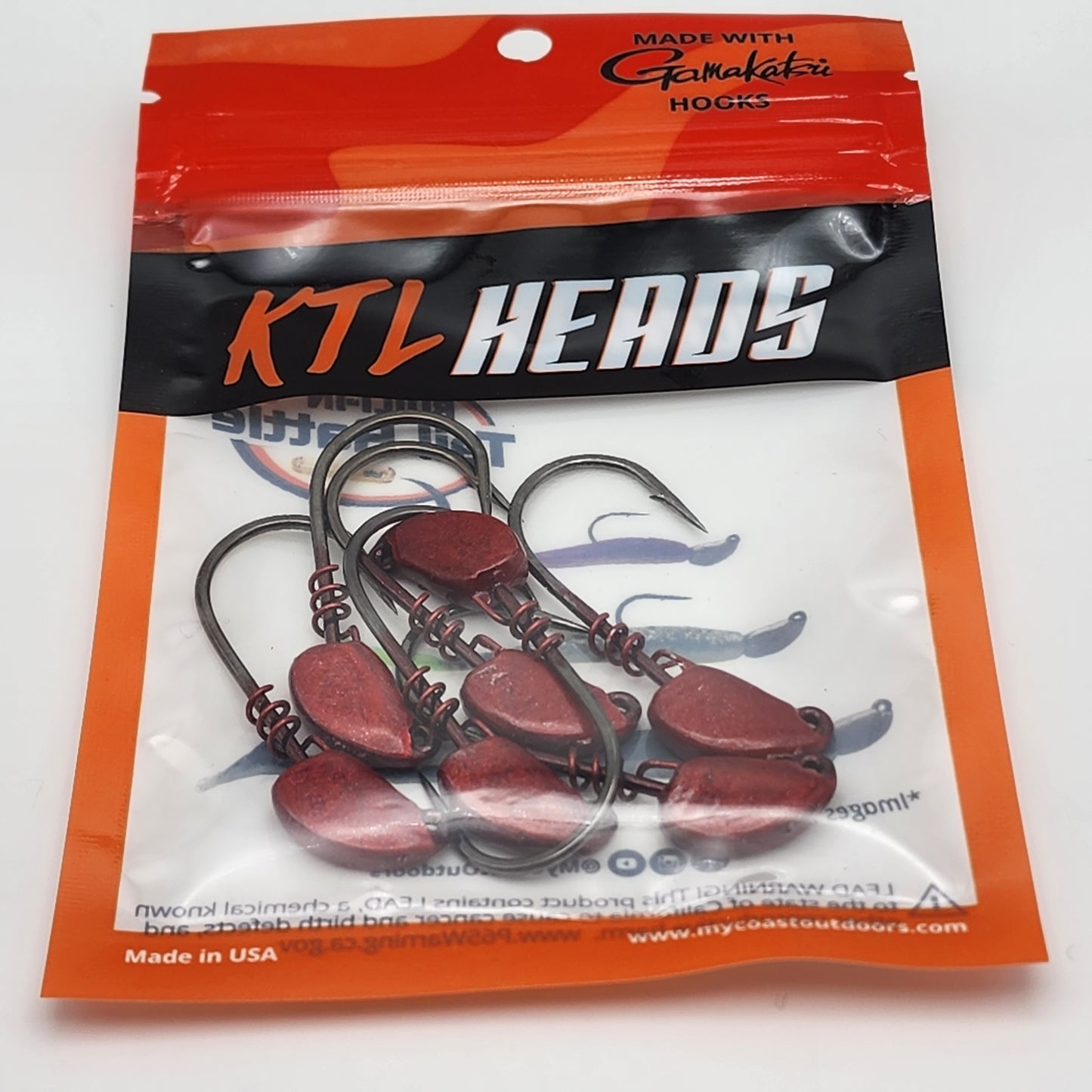 KTL 7 Pieces Jighead Per Pack, Gamakatsu hooks