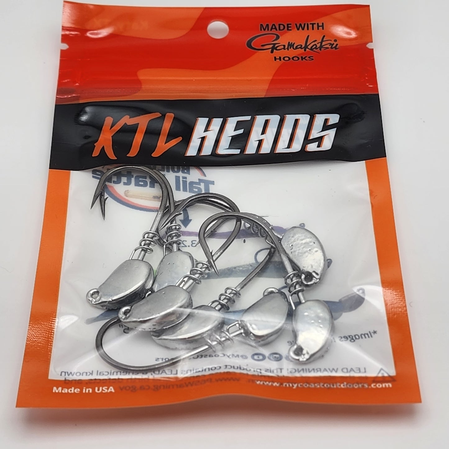 KTL 7 Pieces Jighead Per Pack, Gamakatsu hooks