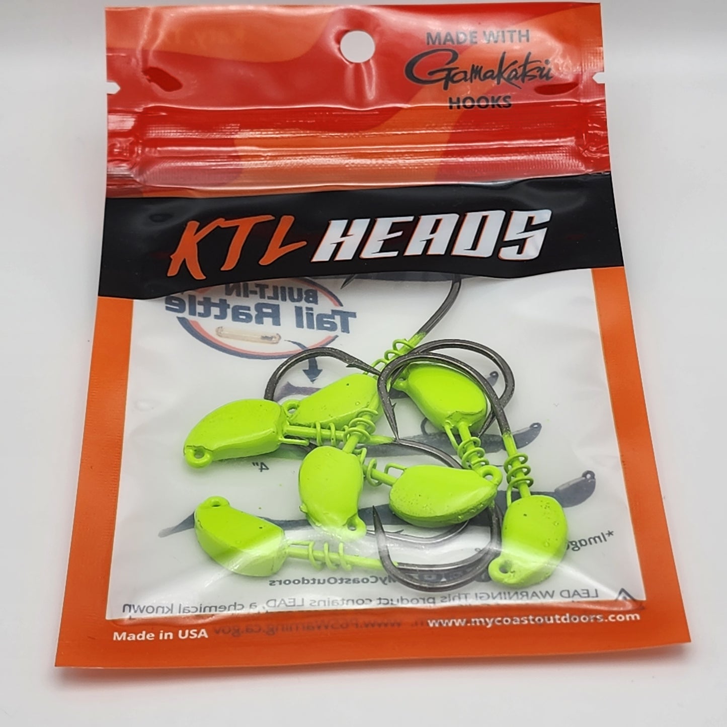 KTL 7 Pieces Jighead Per Pack, Gamakatsu hooks