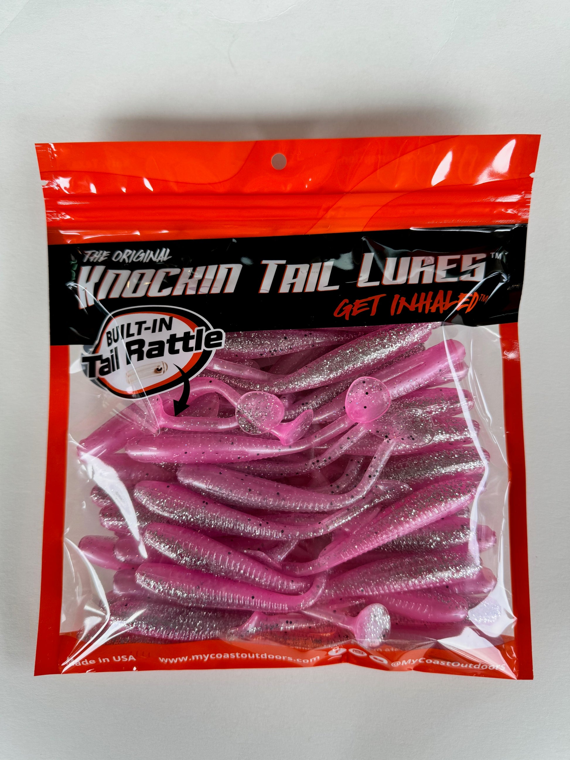 Knockin Tail Lures - Built-In Tail Rattle! - 6pk